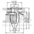 Кліпса кріплення (затискач) Fischer Automotive One (FA1) 10-40011.5 (фото 2)