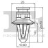 Кліпса кріплення (затискач) Fischer Automotive One (FA1) 10-40025.5 (фото 2)