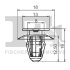 Кліпса кріплення (затискач) Fischer Automotive One (FA1) 10-40089.5 (фото 2)