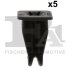Кліпса кріплення (затискач) Fischer Automotive One (FA1) 10-60018.5 (фото 1)
