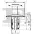 Кліпса кріплення (затискач) Fischer Automotive One (FA1) 11-20012.5 (фото 2)