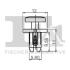 Кліпса кріплення (затискач) Fischer Automotive One (FA1) 11-30002.5 (фото 2)