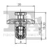 Кліпса кріплення (затискач) Fischer Automotive One (FA1) 21-30003.5 (фото 2)