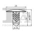 Кліпса кріплення (затискач) Fischer Automotive One (FA1) 22-10008.5 (фото 2)