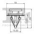 Кліпса кріплення (затискач) Fischer Automotive One (FA1) 22-40008.5 (фото 2)