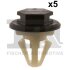 Кліпса кріплення (затискач) Fischer Automotive One (FA1) 22-40017.5 (фото 1)