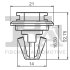 Кліпса кріплення (затискач) Fischer Automotive One (FA1) 22-40017.5 (фото 2)