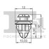 Кліпса кріплення (затискач) Fischer Automotive One (FA1) 22-40020.5 (фото 2)