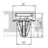 Кліпса кріплення (затискач) Fischer Automotive One (FA1) 73-40002.5 (фото 2)