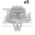Кліпса кріплення (затискач) Fischer Automotive One (FA1) 75-40010.5 (фото 1)