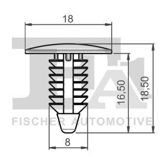 Кліпса кріплення (затискач) Fischer Automotive One (FA1) 89-10002.5