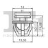 Кліпса кріплення (затискач) Fischer Automotive One (FA1) 89-40005.5 (фото 2)