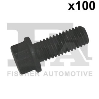 Болт з головкою системи TORX з чорного металу Fischer Automotive One (FA1) 982-T08-121.100