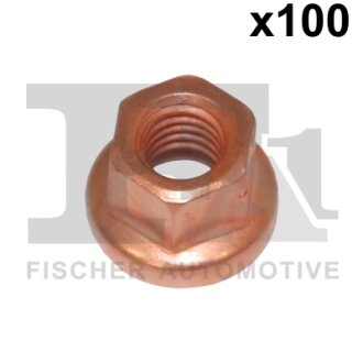 Гайка, випускний колектор M8x1.25 (з мідним покриттям) Fischer Automotive One (FA1) 9880815100