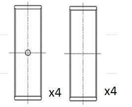 Вкладыши шатунные +0.25 Fiat Doblo 1.3D/1.3JTD 16V 04-/Combo 1.3CDTI 05- Fischer Automotive One (FA1) BB2022-025