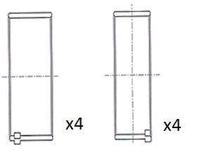 Вкладиши шатунні STD Psa 2.0HDI DW10A/B Fischer Automotive One (FA1) BB2069-STD