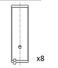 Вкладыши шатунные 0.25 Opel 1,6B -LZ/NZ/SV/SE 87- Fischer Automotive One (FA1) BB2079-025