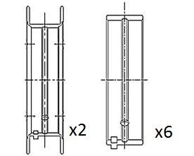 Вкладиші корінні +0.50 Opel 1.0 16V X10XE/Z10XE Fischer Automotive One (FA1) BM1016-050