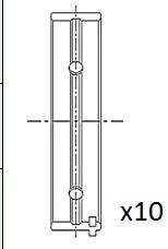 Вкладыши коренные (0.10) Fiat Palio/Punto 1.2 03- Fischer Automotive One (FA1) BM1052-010