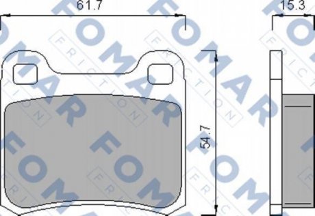 Колодки тормозные дисковые FOMAR FO 474185