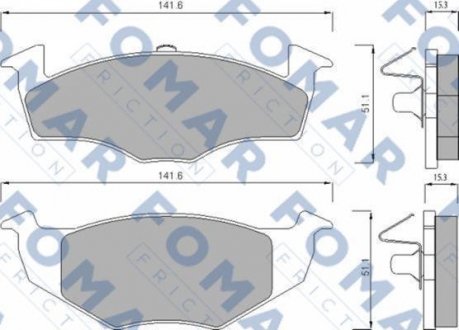 Колодки тормозные дисковые FOMAR FO 682581