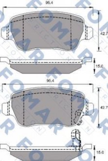 Колодки тормозные дисковые FOMAR FO 691781