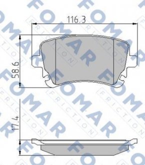 Колодки тормозные дисковые FOMAR FO 815281