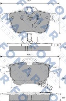 Колодки тормозные дисковые FOMAR FO 918881