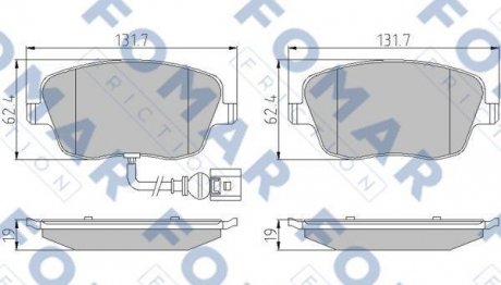 Колодки гальмівні дискові FOMAR FO 922881