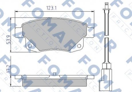 Колодки гальмівні дискові FOMAR FO 925281