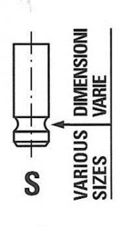 Клапан IN Hyundai Tucson, 1,5-2,0RCDi, 02- FRECCIA R6239/SNT