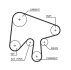 К-кт ГРМ (пасок+2 ролика) Mazda 6 2.0 Di 02- Gates K015630XS (фото 2)