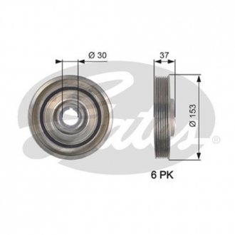 Шкив Gates TVD1090