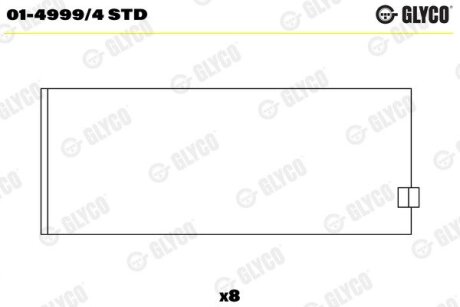 Вкладыши Glyco 01-4999/4 STD