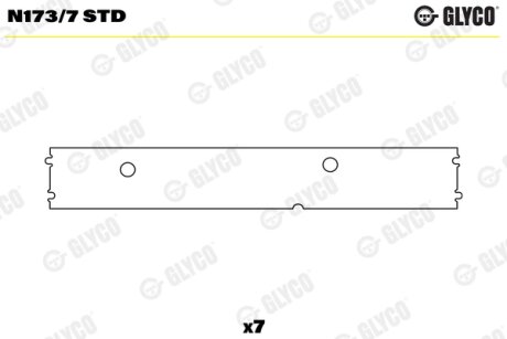КМП втулок розпредвала Glyco N173/7 STD