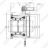 Ступиця колеса переднього Hyundai H-1 97-/07- 2.5 CRDi GMB GH23740T (фото 5)