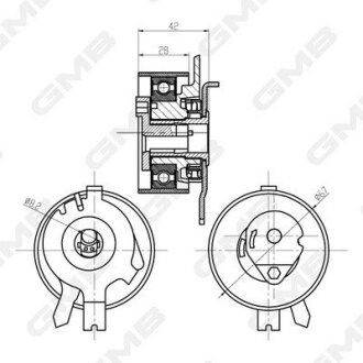 Шкив натяжной GMB GTB0360