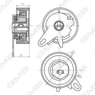 Шкив приводного пояса GMB GTB0430