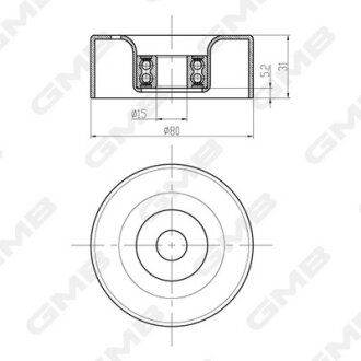 Ролік ременя ГРМ MB C?Class (W202)/E?Class (W210) (M104 (2.8/3.2 gasoline) GMB GTC0460