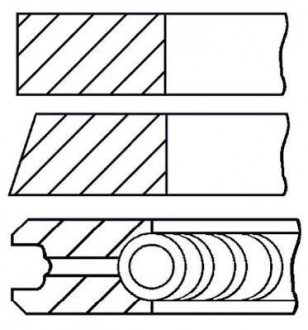 Кільця поршневі Fiat Doblo 00-09, Opel Combo C 01-11, Suzuki Swift 04-10 GOETZE 08-137606-00 (фото 1)