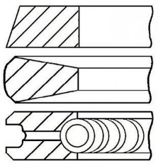 Комплект поршневых колец GOETZE 08-443200-00