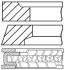 Кольца поршневые на 1 цилиндр GOETZE 08-786800-00 (фото 1)