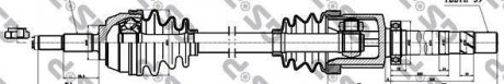 Полуось повода права Renault Megane II GSP 250447