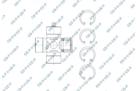 Хрестовина шарнірного вала GSP UJ900088