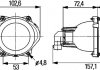 Фара основная HB3 12V с лампой накаливания лев./прав. HELLA 1BL 998 570-001 (фото 2)