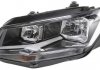 HELLA VW Фара основная галоген с лампами,мотором,H7/H7 W21/5W с дневн.светом лев.Caddy IV 15- 1EA 012 286-051