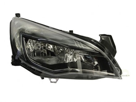 OPEL Фара основная галоген с мотором,H7/H7 W21/5W прав.Astra J 12- HELLA 1EG 010 011-681