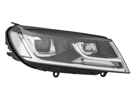 VW Фара основная Bi-Xenon 6 функций с мотором,без газ.лампы,без предвкл.аппарата,D3S W5W WY21W прав.Touareg 14- HELLA 1ZT 011 937-521