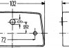 Ліхтар підсвітки номерного знаку - 12V HELLA 2KA003389061 (фото 4)