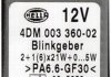 DB Реле поворотов 207D,Opel,Ford,VW,Peugeot,Fiat,Lada,Honda,Mazda,Nissan,Mitsubishi,Toyota HELLA 4DM 003 360-021 (фото 1)